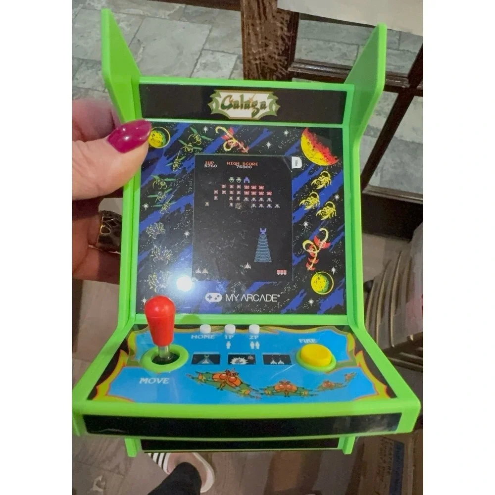 My Arcade Galaga mini arcade game. No cord. Needs batteries. Brand new no tags.